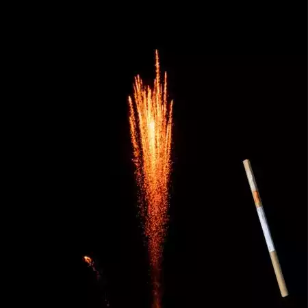 Chandelle romaine 8 coups pot à feu or