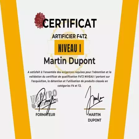 Formation f4t2 - niveau 1