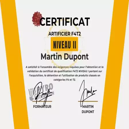 Formation f4t2 - niveau 2