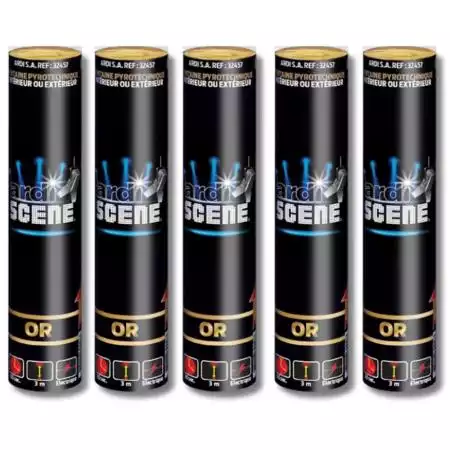 5 jets de scene 3m 60sec or